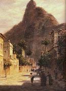 Bernhard Wiegandt Sao Clemente Street, Rio de Janeiro oil on canvas